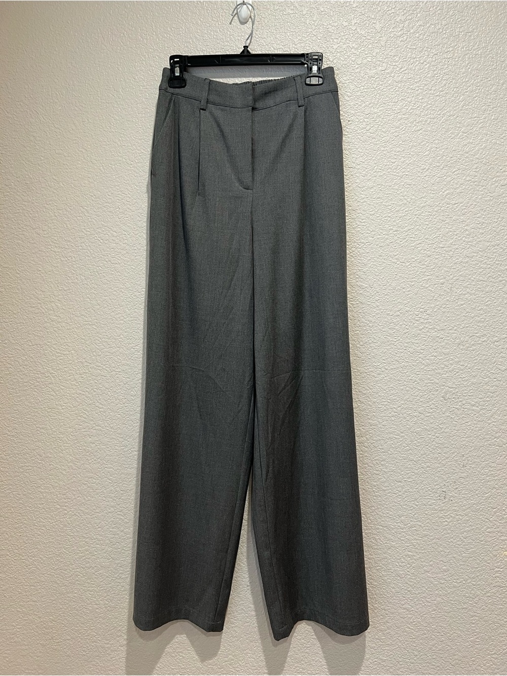 NWT Christian Lacroix Gray Wide Leg Pants, S